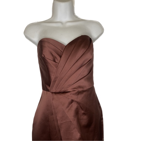 Davids Bridal 🌺 rosewood sleeveless classy dress size 4 - Picture 3 of 6